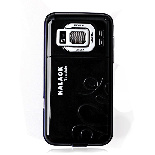 baizhao m81 dual cartão tri-band telefone slide tv preto (szr241)